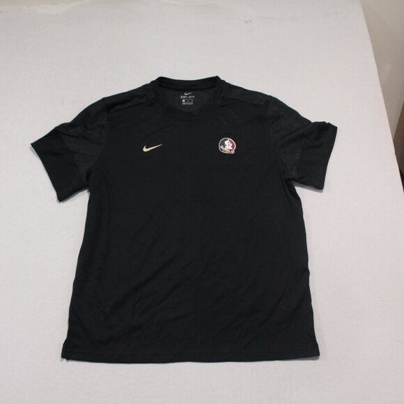 Nike Men Black Tee Shirt Dri Fit Heavy Shirt Florida Seminoles Size XL - Picture 1 of 9
